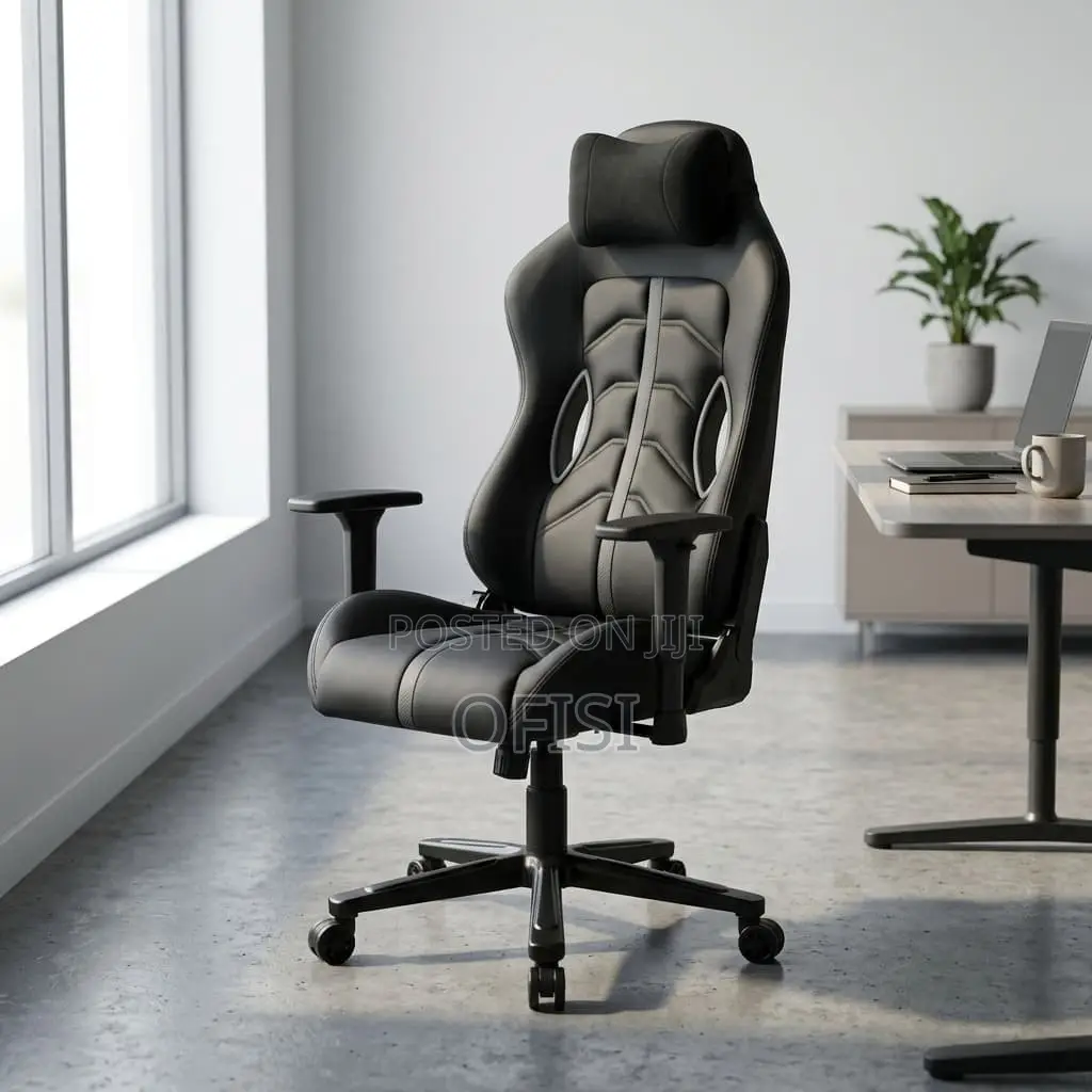 Gaming Chair; Modern Leather Executive Gamer's Gaming Chair