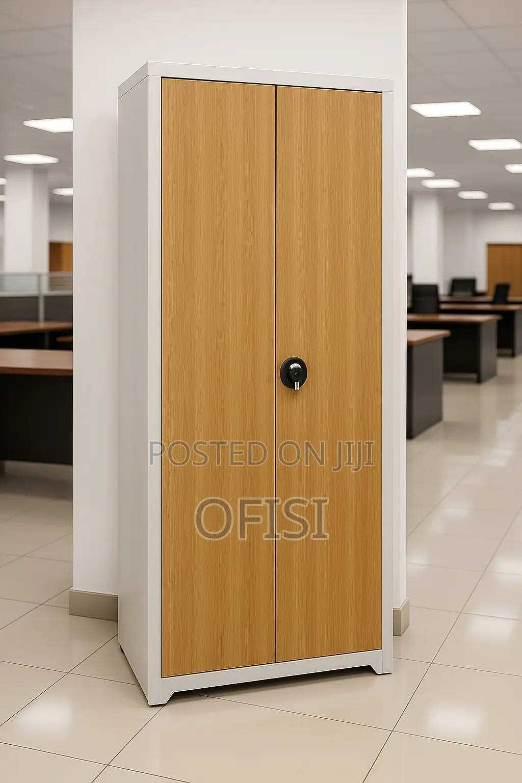 Office Cabinet; 2 Door Brown Metallic Office Cabinet