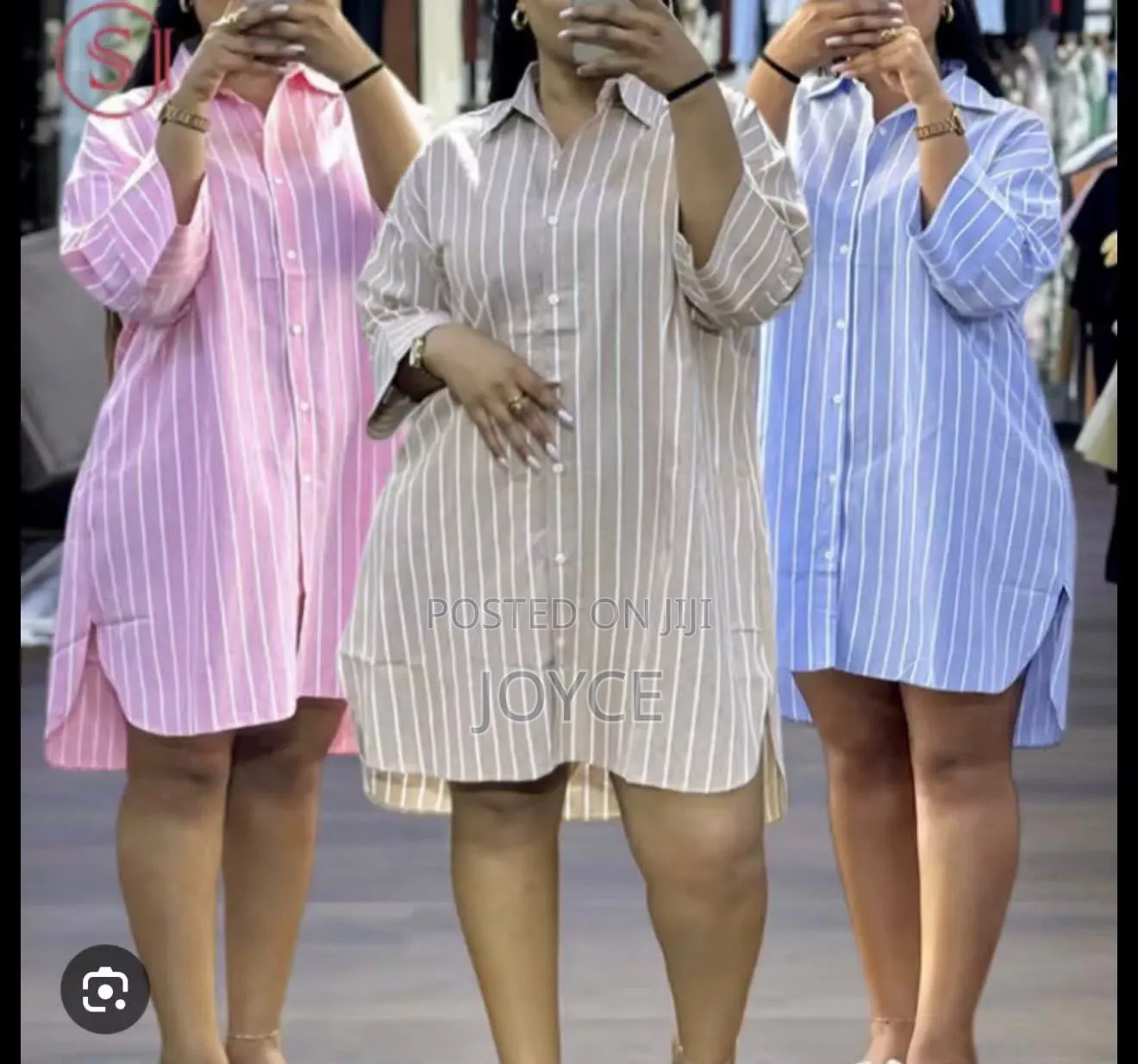 Linen High-Low Shirt Dress