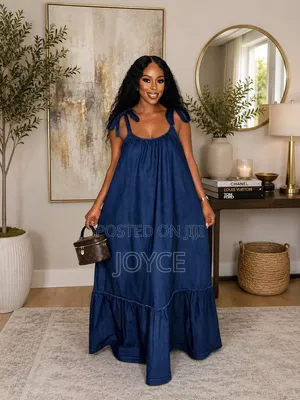 Maxi Sleeveless Denim Dress