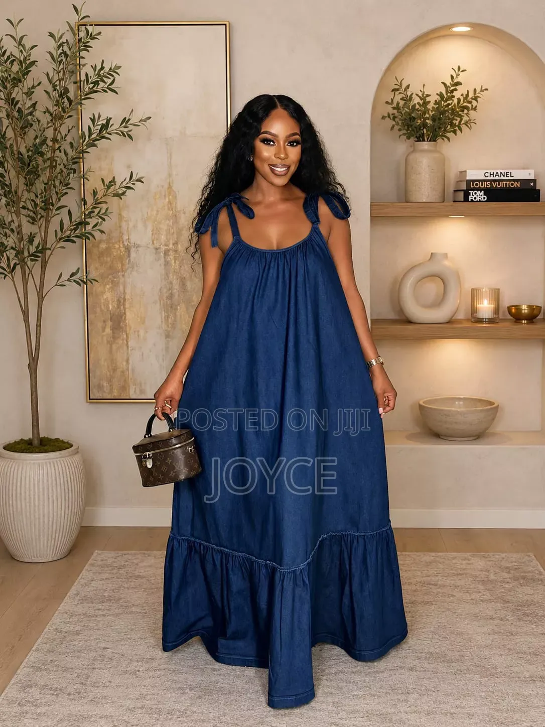 Maxi Sleeveless Denim Dress