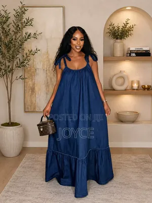 Maxi Sleeveless Denim Dress