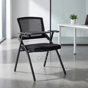 Office Chair; Foldable Office Study Chair With Writing Pad