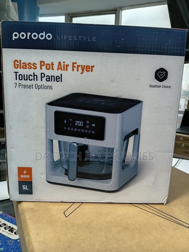 Porodo Lifestyle Glass Pot Air Fryer.