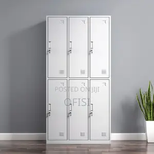 Office Cabinet; 6 Locker Steel Office Cabinet