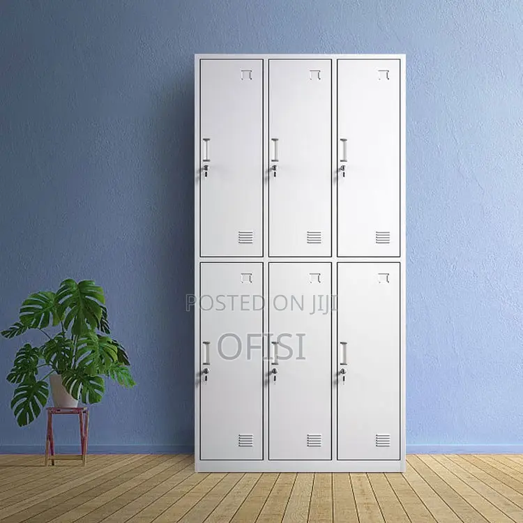 Office Cabinet; 6 Locker Steel Office Cabinet