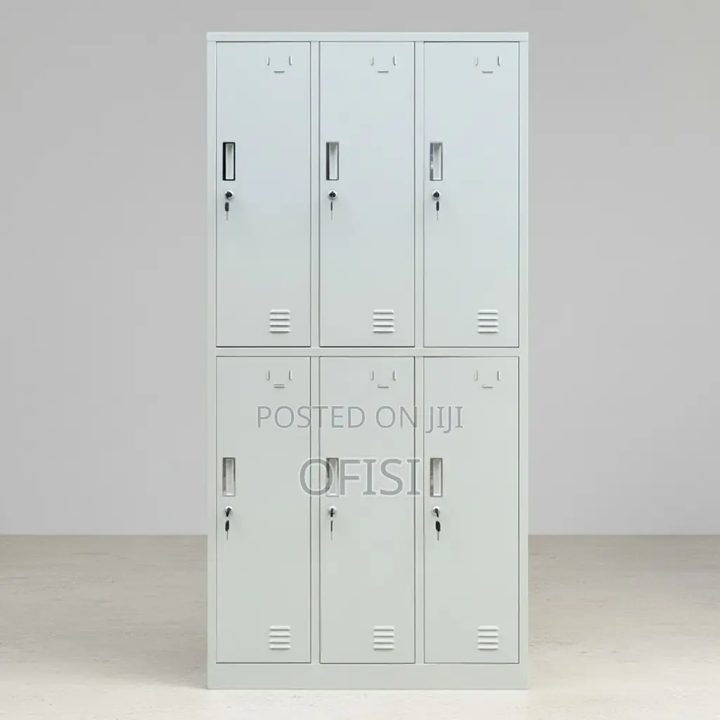 Office Cabinet; 6 Locker Steel Office Cabinet