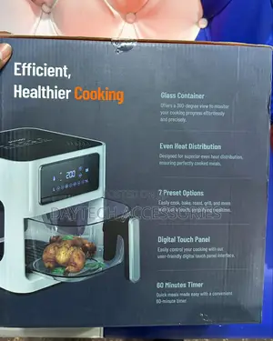 Porodo Air Fryer 5l Looking Through Basket Air Circulation