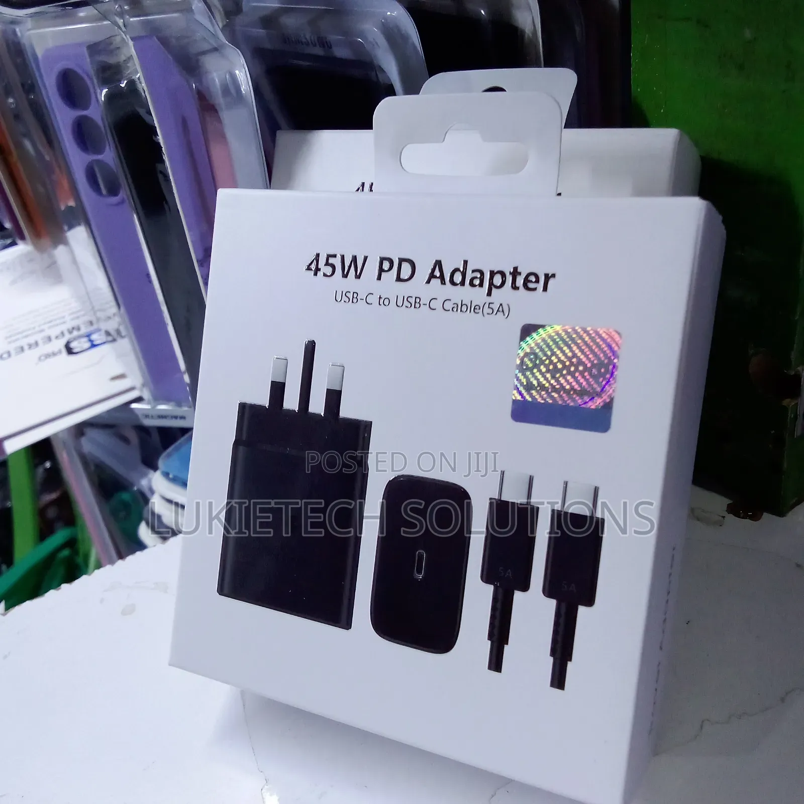 Samsung Charger 45 Watts 45 Pd Adapter Usb-C to Usb-C Cable(5a)