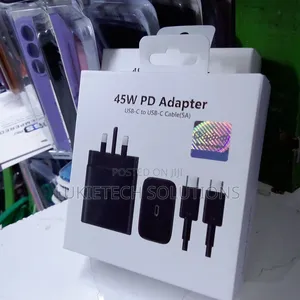 Samsung Charger 45 Watts 45 Pd Adapter Usb-C to Usb-C Cable(5a)