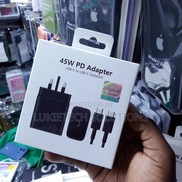 Samsung Fast Charging Adapter 45watts With One Meter Fast Cable (5a)