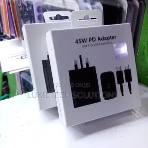 Samsung 45 Watts, Powerful Adapter With One Meter Fast Cable (5a)