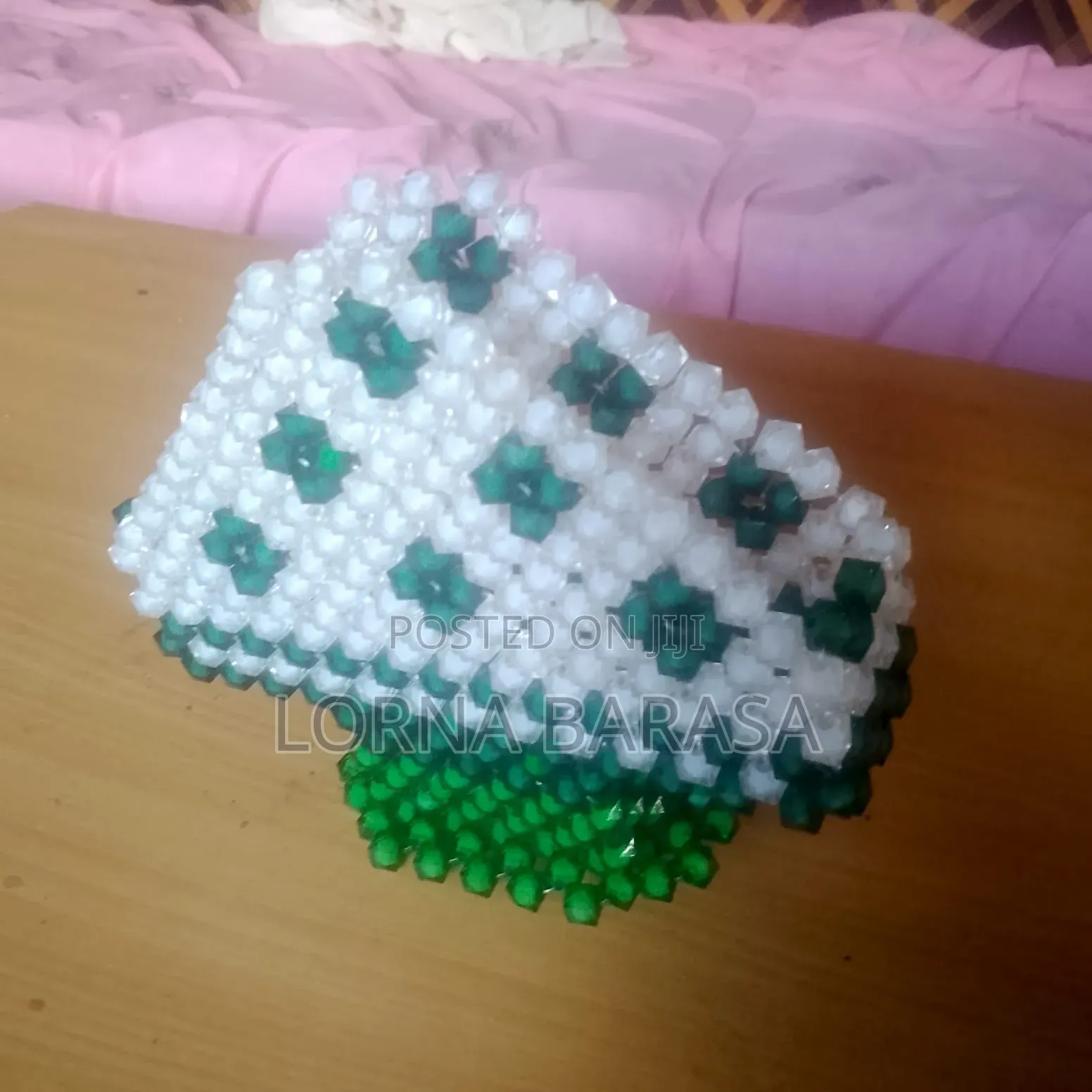 Hand Made Beaded- Serviette Holder