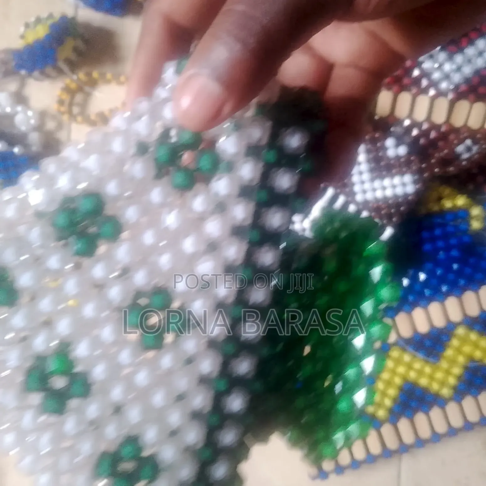 Hand Made Beaded- Serviette Holder