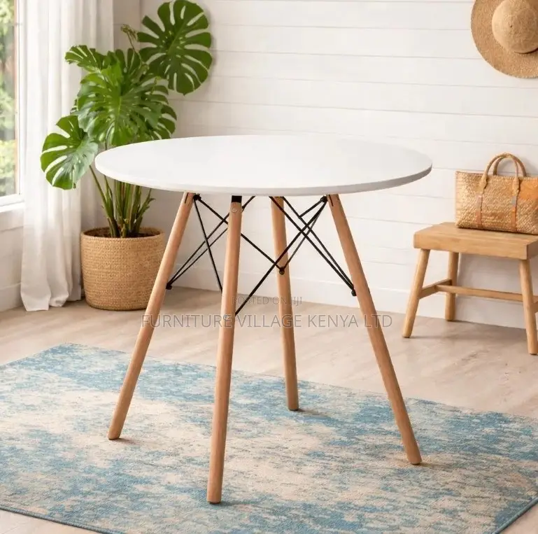 Round MDF Home Dining Table