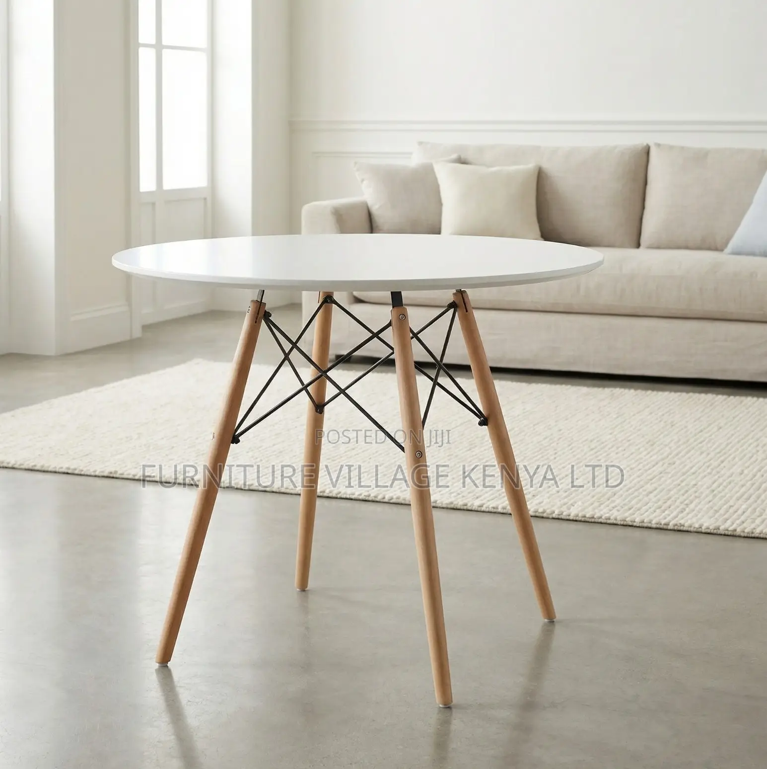 Round MDF Home Dining Table