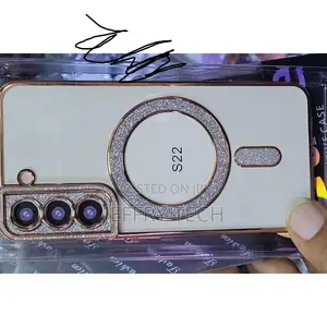 Glitter Magnetic Magsafe Stand Phone Case for Samsung S22
