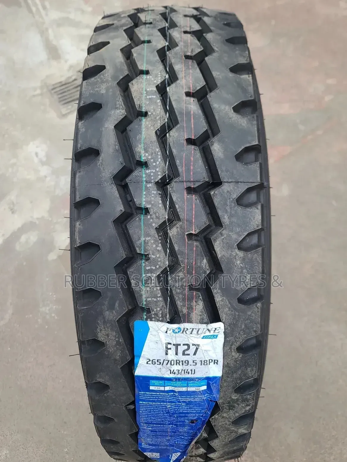 265 /70 R19.5 Fortune Tyres 18pr