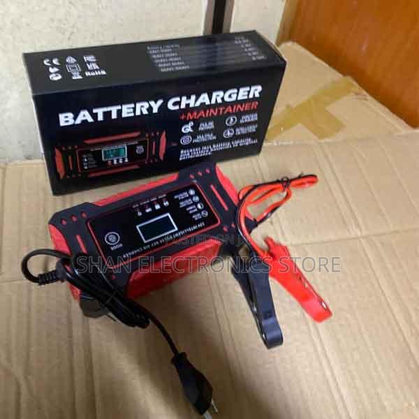 Auto Motorcycle Gel Lead-Car Battery Charger 12v 6a Pulse Repair LCD