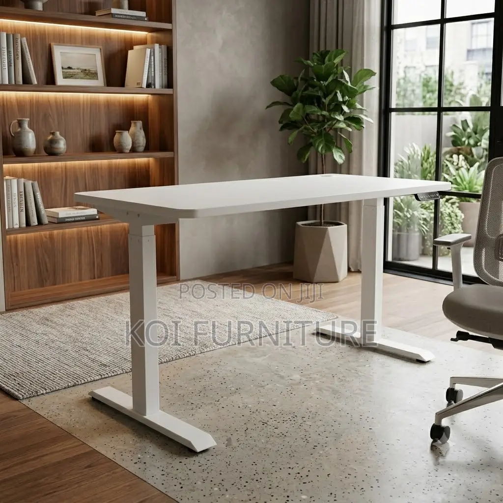 Office Desk; 1.2 Meter Ergonomic Sit Stand Corner Adjustable Desk