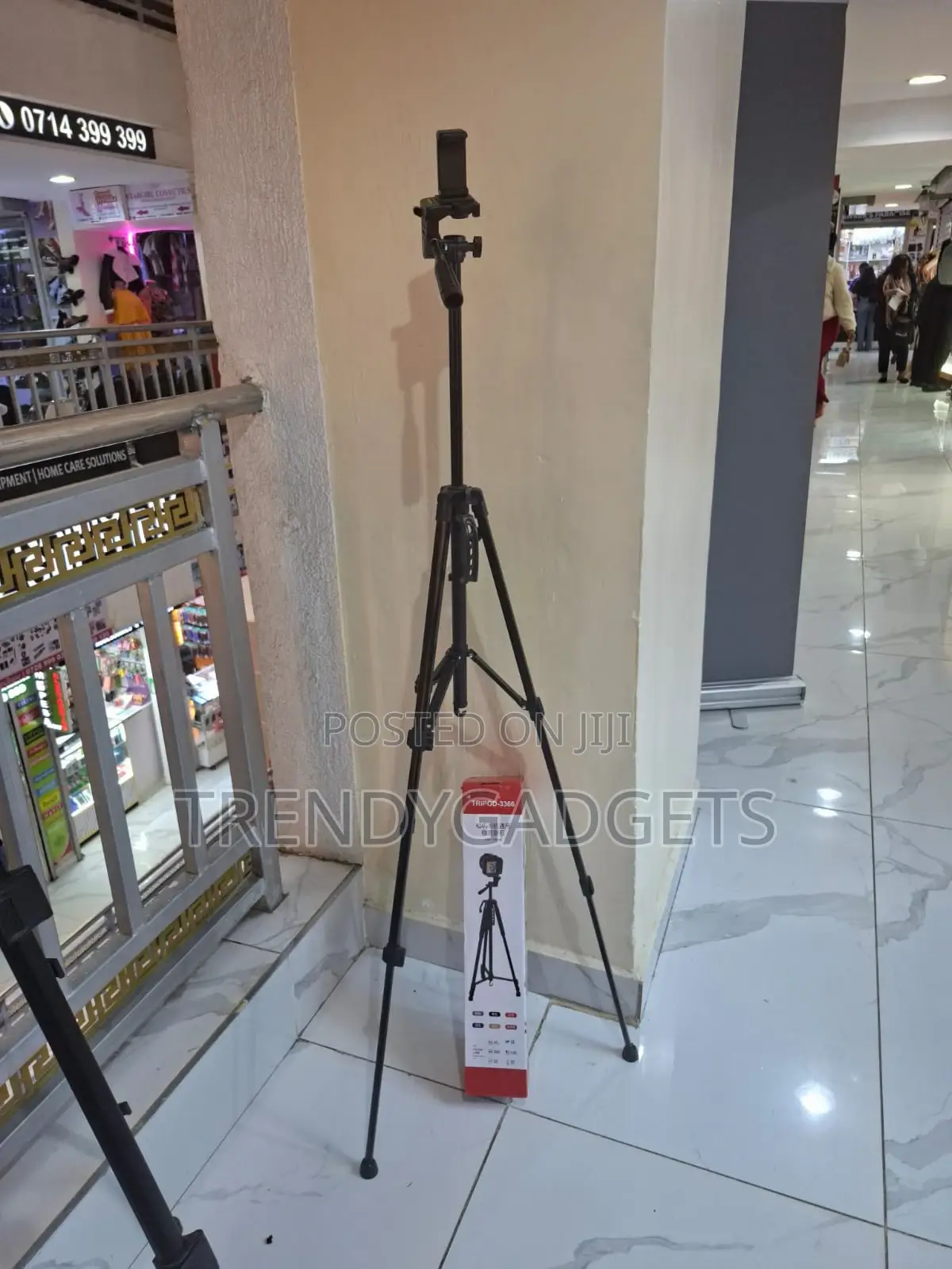 3366 Foldable Camera Tripod With 3-Way Pan Head