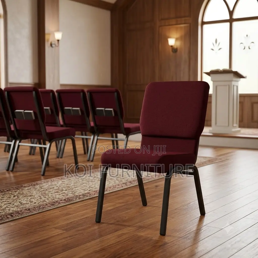 Office Chairs; Armless Red Conferences Church Services Chairs