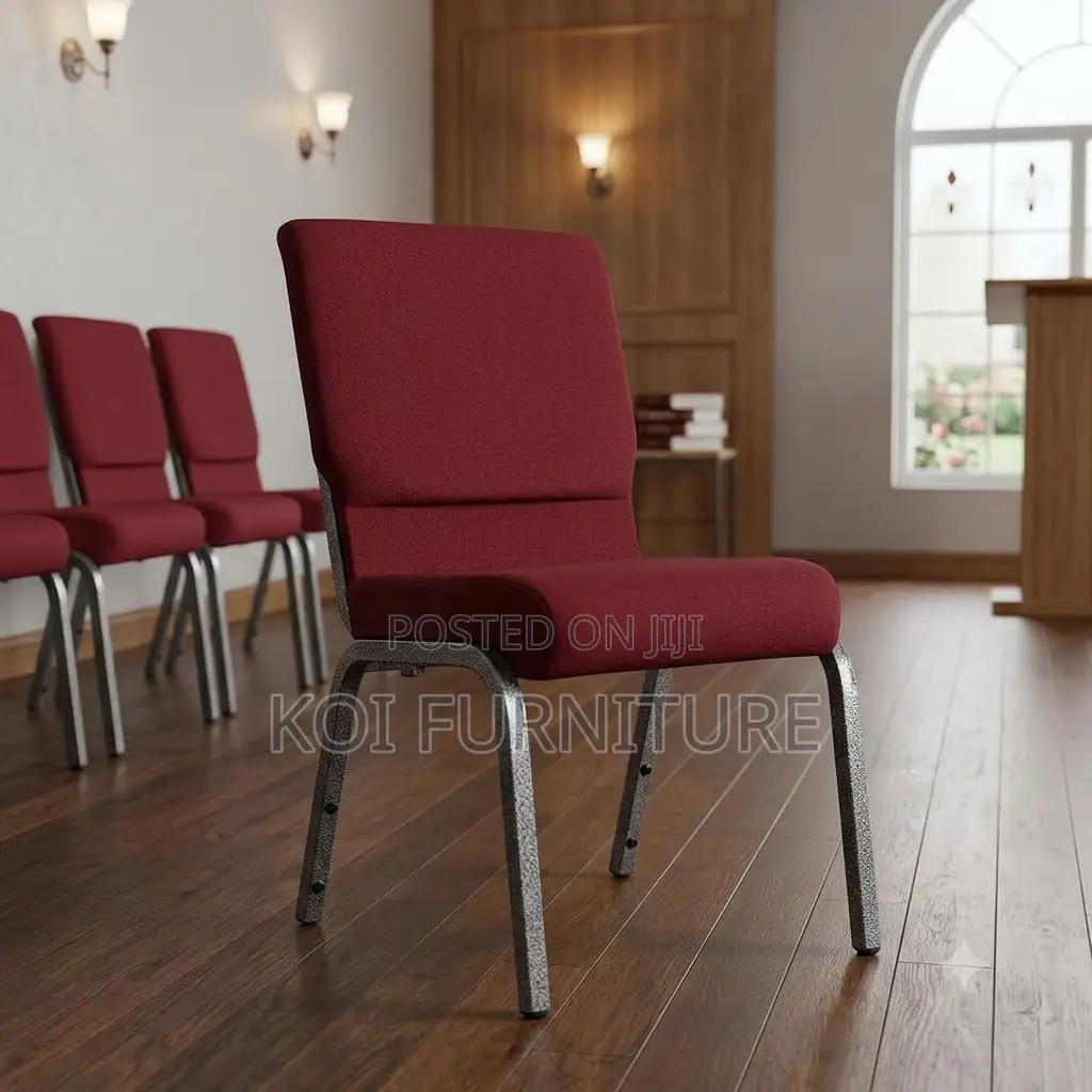 Office Chairs; Armless Red Conferences Church Services Chairs