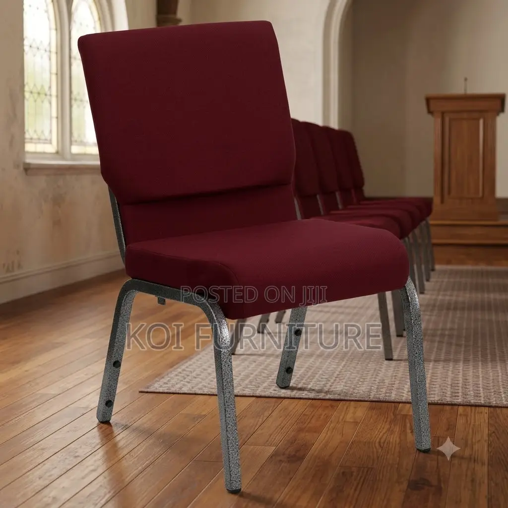 Office Chairs; Armless Red Conferences Church Services Chairs