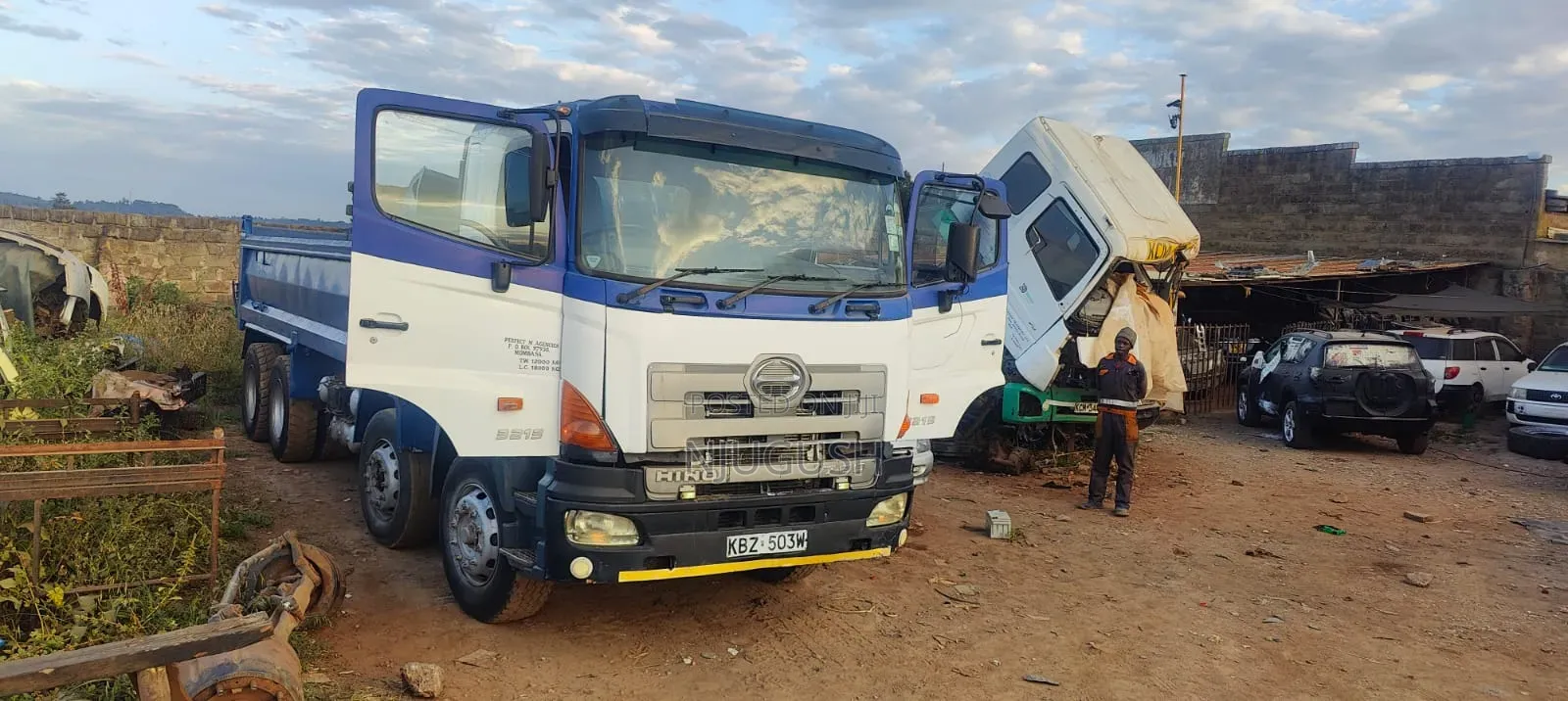 Hino Double Steering Dump Truck