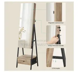 Lazava Led Full-Length Mirror Jewellery Cabinet Lazava