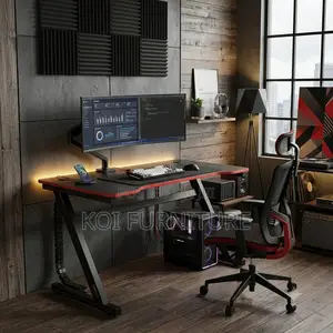 Office Desk; Home Office Gaming Desks With Led Lightings
