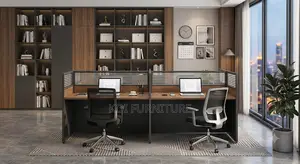 Office Workstation; Two Seaters Office Straight Workstation
