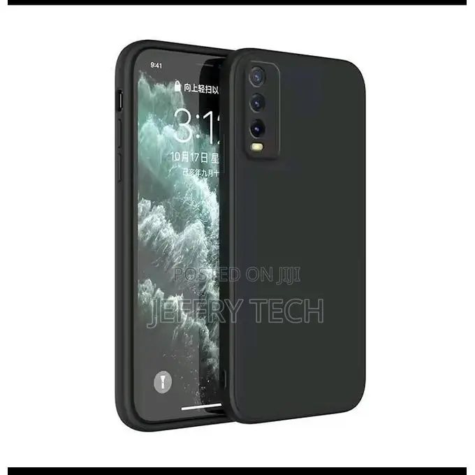 Case for Vivo Y20 Back Matte Cover Camera Protection Square Liquid Si