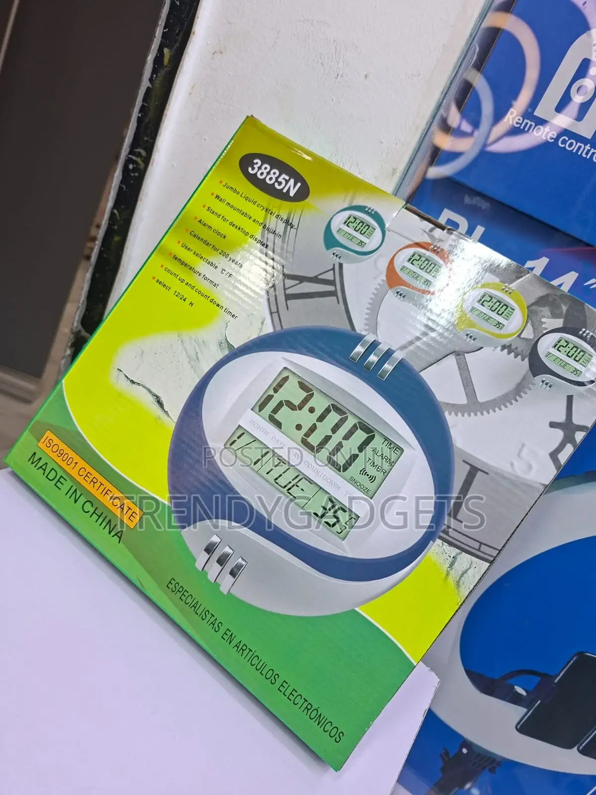 Kadio 3885n Large Display Wall and Desk Digital Clock
