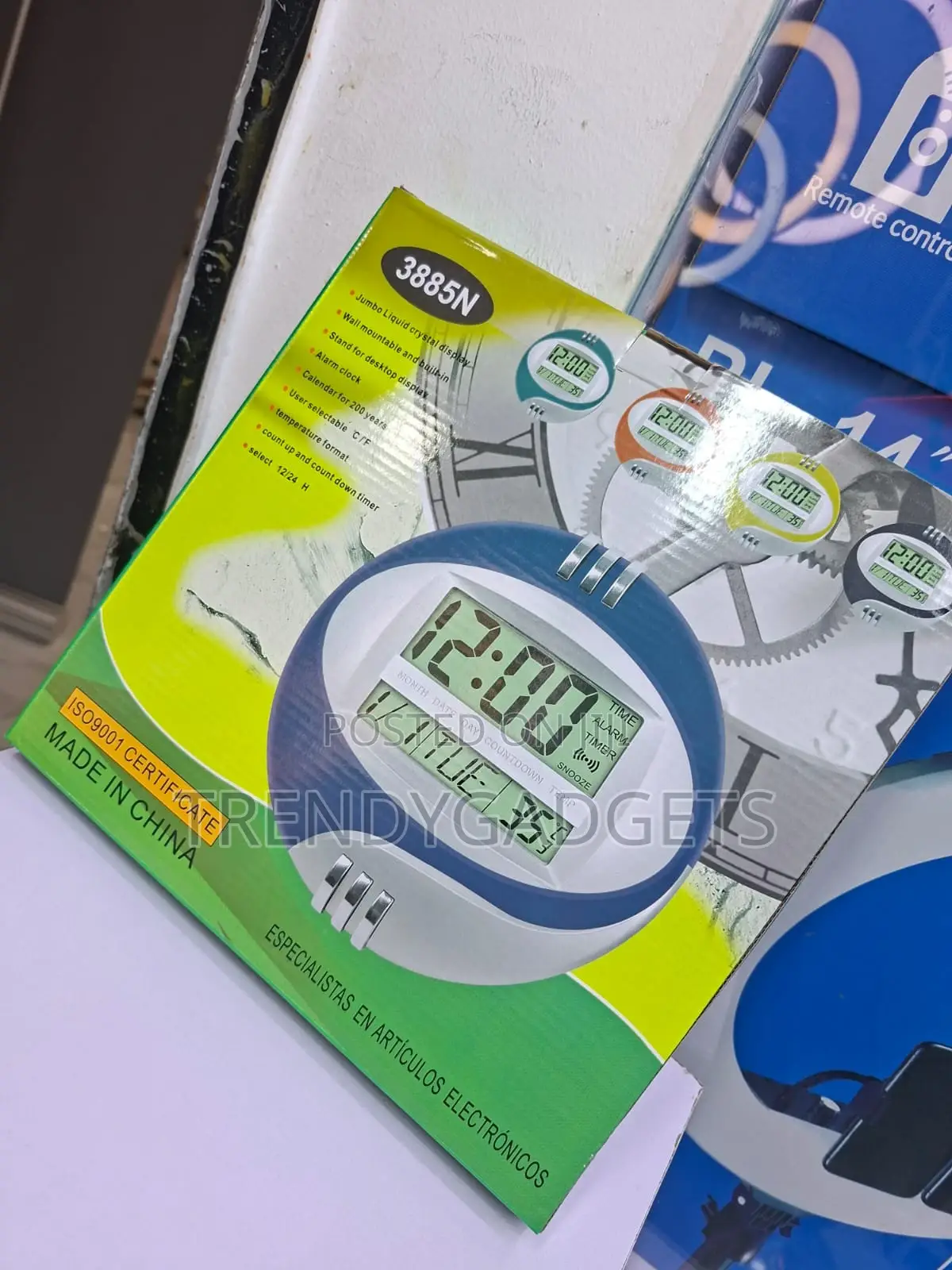 Kadio 3885n Large Display Wall and Desk Digital Clock