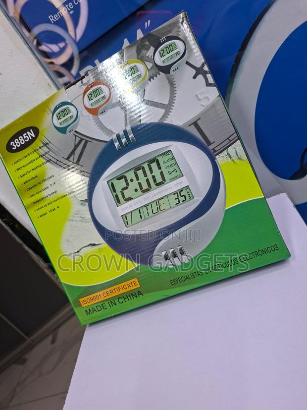 Kadio 3885n Multifunction LCD Clock for Home and Office - thumbnail 3
