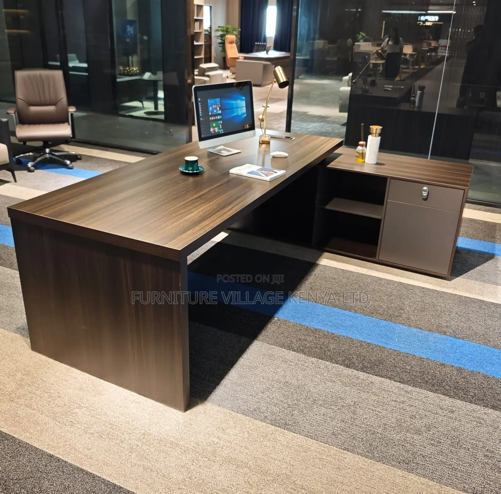 180cm Executive L-Shaped Office Desk