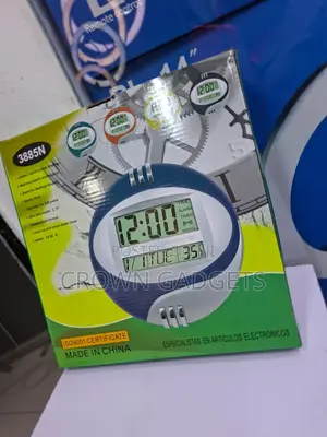 Kadio 3885n Digital LCD Clock Wall Desk Alarm Calendar Clock