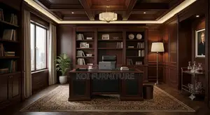 Office Desk; 1.8 Meter Executive Mahogany Governor Office Desk