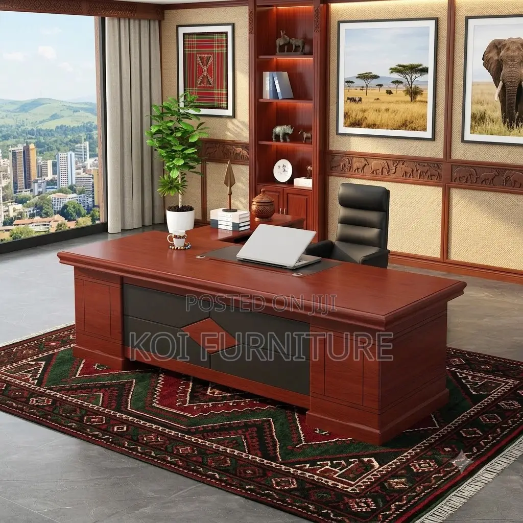 Office Desk; 1.8 Meter Executive Mahogany Governor Office Desk