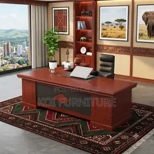 Office Desk; 1.8 Meter Executive Mahogany Governor Office Desk