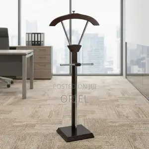 Office Coat Hanger : Executive Mahogany Office Coat Hanger Stand