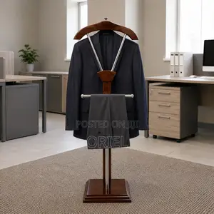 Office Coat Hanger : Executive Mahogany Office Coat Hanger Stand