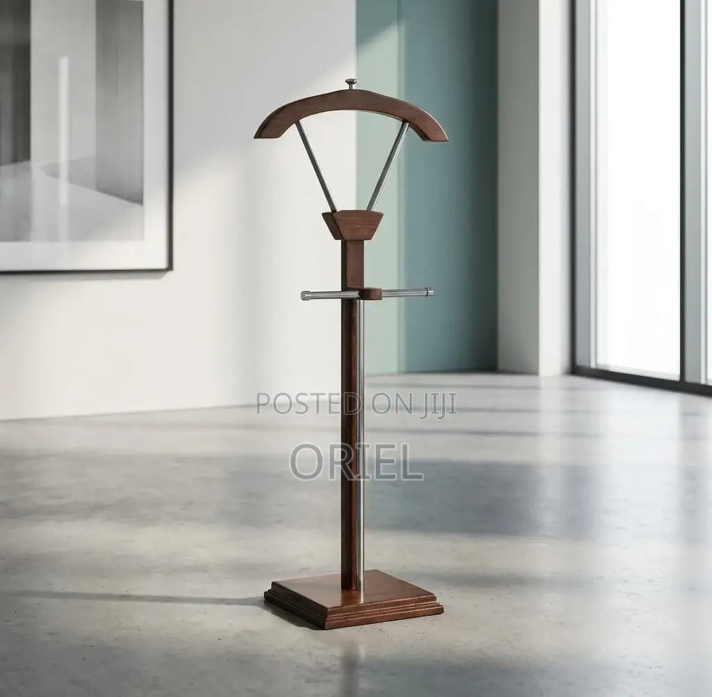 Office Coat Hanger : Executive Mahogany Office Coat Hanger Stand