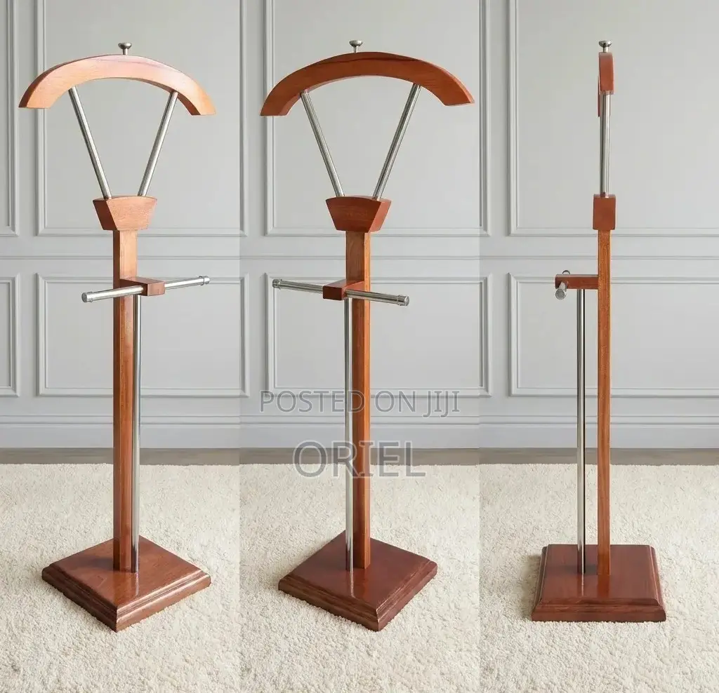 Office Coat Hanger : Executive Mahogany Office Coat Hanger Stand