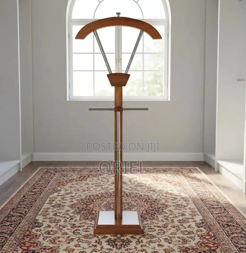 Office Coat Hanger : Executive Mahogany Office Coat Hanger Stand