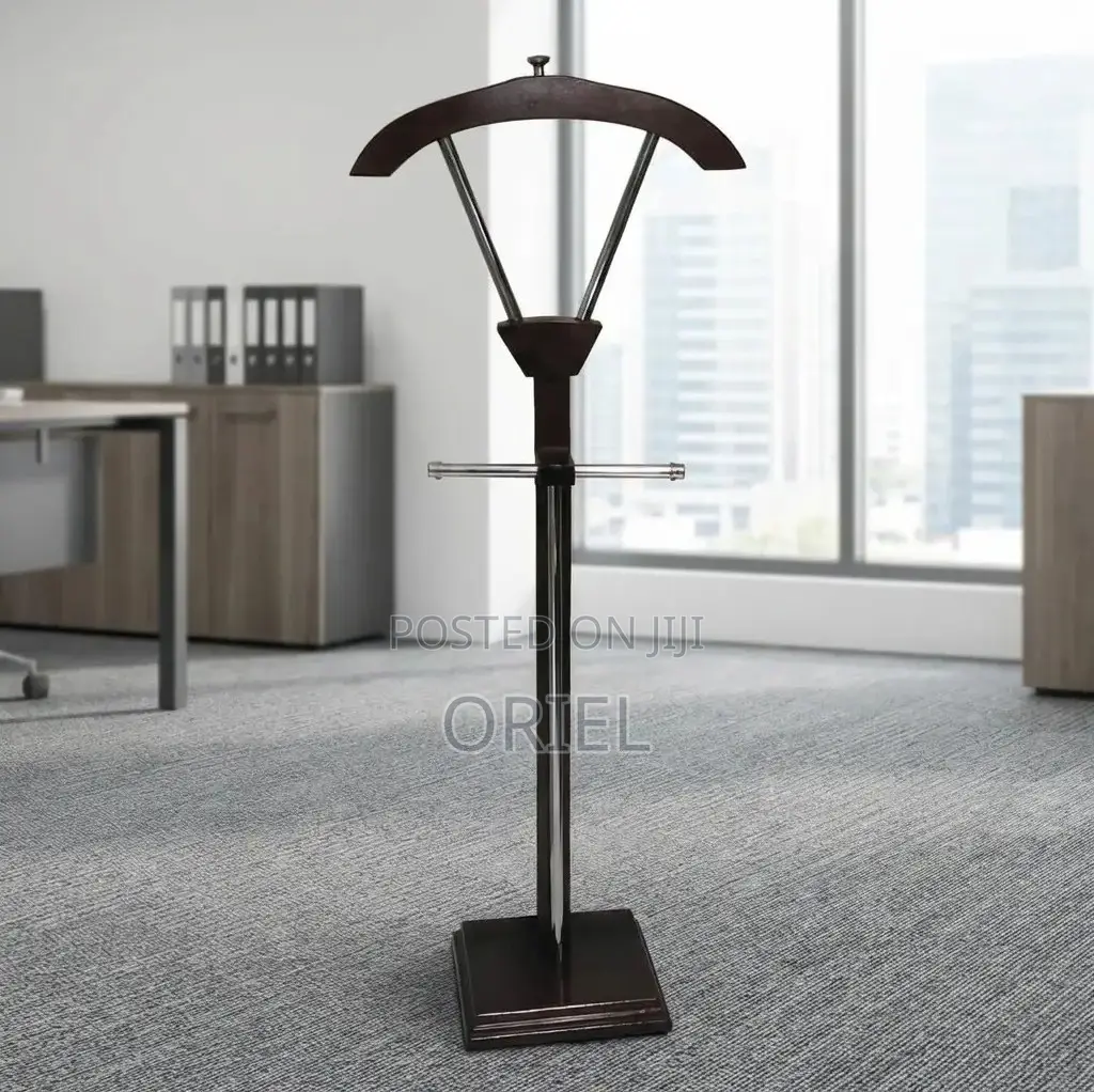 Office Coat Hanger : Executive Mahogany Office Coat Hanger Stand