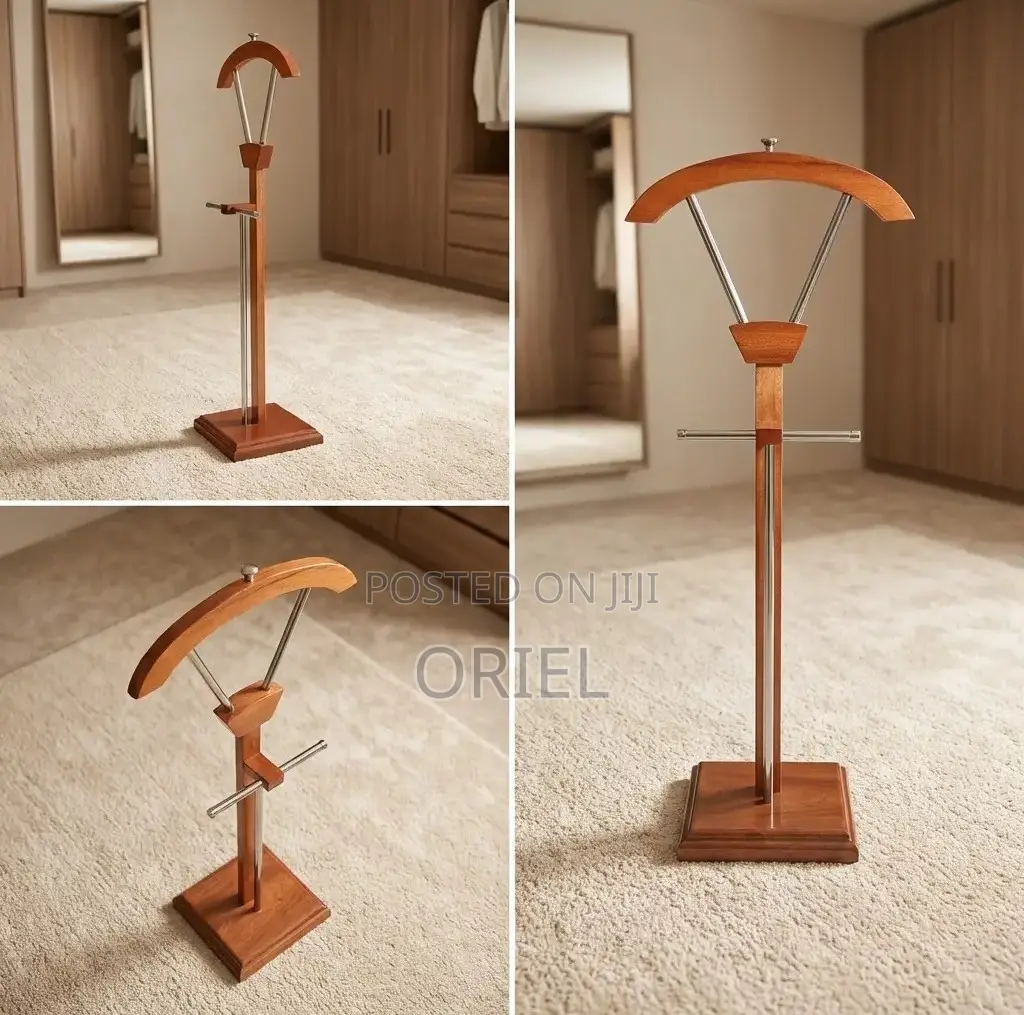 Office Coat Hanger : Executive Mahogany Office Coat Hanger Stand