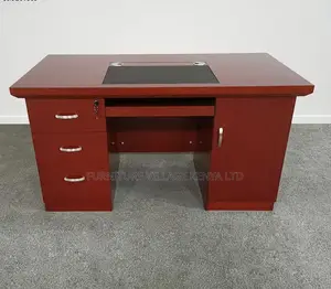 1.4m Executive Mahogany Brown Desk