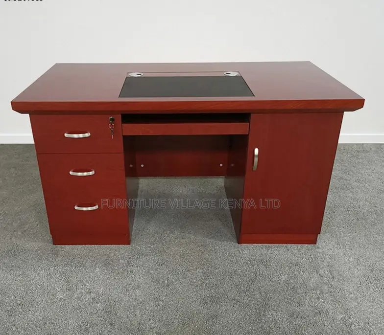 1.4m Executive Mahogany Brown Desk